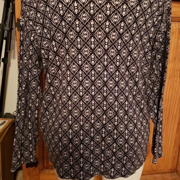 St Johns Bay 3X Women's Long Sleeve Print t-shirt EUC - Picture 4 of 7